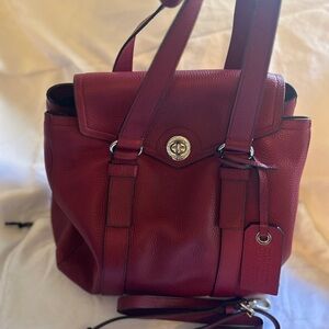 Marc by Marc Jacobs Elegant Red Leather Women's Tote